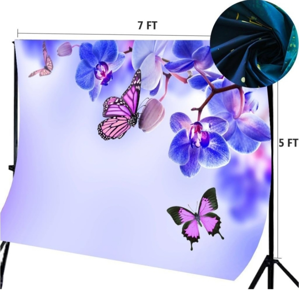Purple and Pink Butterfly Orchid Art - Picture 2 of 4